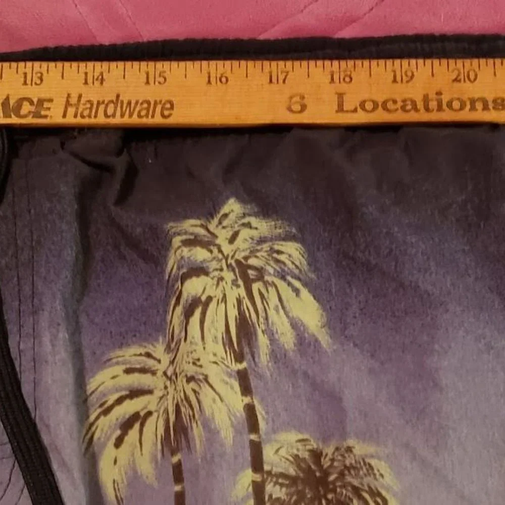 Vintage Catalina Island Wear Swim Trunks Mens 2XL Hawaiian Pattern 100% Nylon